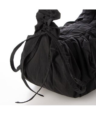 UNBILLION カシュカシュ cachecache / フリルハンドルタックショルダー ブラック