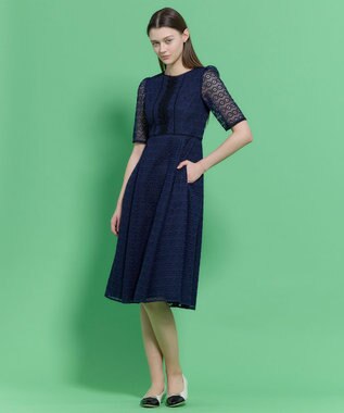 TOCCA CRYSTAL LABYRINTH ドレス ネイビー系