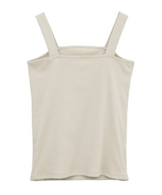 Green Parks スクエアラメタンクトップ Gray