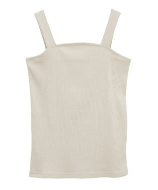 Green Parks スクエアラメタンクトップ Gray