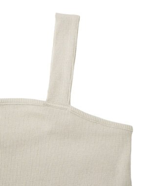 Green Parks スクエアラメタンクトップ Gray