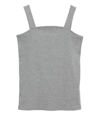 Green Parks スクエアラメタンクトップ Gray