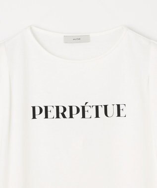 ANY L 【洗濯機可/UVケア/接触冷感】フレンチスリーブロゴ・カラーTシャツ オフロゴ