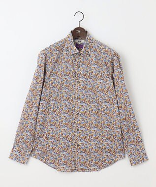 JOSEPH ABBOUD 【リバティー柄】プリントシャツ サックスブルー系6