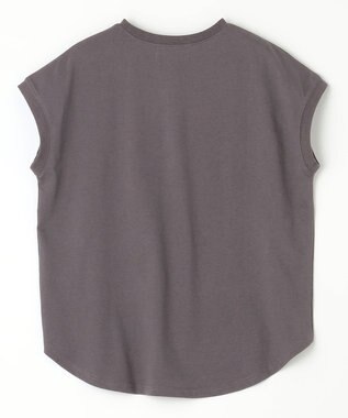 ANY 【接触冷感/UVケア】ノースリーブロゴTシャツ チャコール