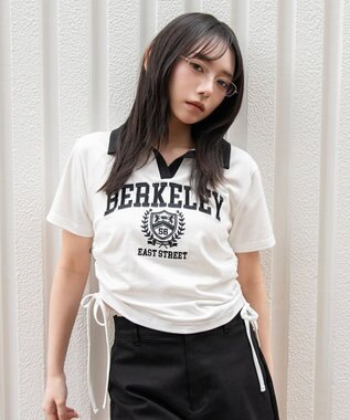 WEGO スキッパーサイドドロストT ホワイト