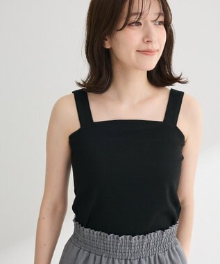 Green Parks スクエアラメタンクトップ Gray