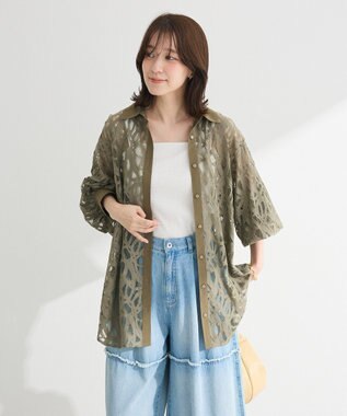 Green Parks スクエアラメタンクトップ Gray