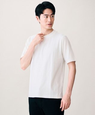 JOSEPH ABBOUD 【オリジナルジャージ生地/サラリ清涼/上質感】コンパクトブロックリンクス ドレス Ｔシャツ