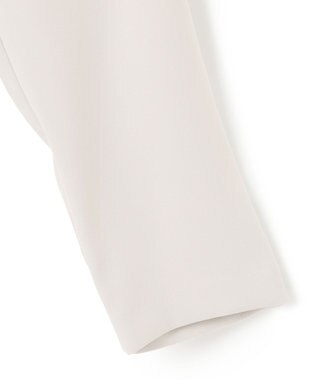 ICB 【洗える】ライトダブルクロス ペプラムブラウス トープ系