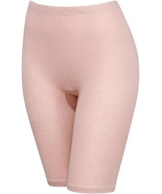 Wing あったかインナーボトム 綿混 裏起毛 よく伸びる素材 【ラクのびサーモ】 ひざ上丈 秋 冬 ER6413 ウイング／ワコール シェルピンク