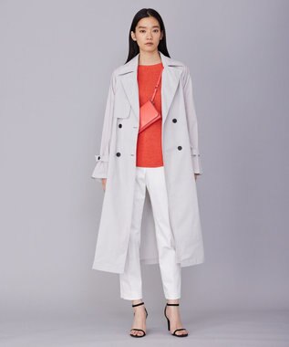 ICB 【WEB限定カラーあり・洗える】ペーパーブレンドシャインニット プルオーバー カーマイン系