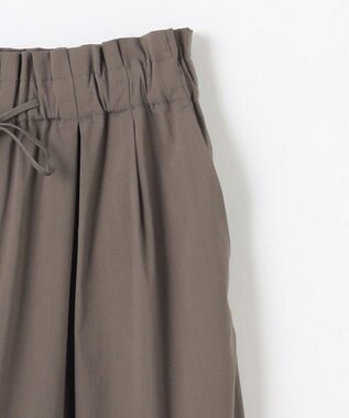ANY 【新色追加/ウエストゴム】清涼リラックスハイウエストパンツ モカ