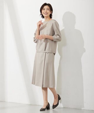 J.PRESS LADIES オーバルドロップ ネックレス ゴールド系