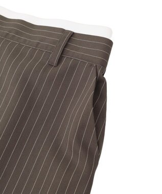 Green Parks ウエストレイヤーボックスプリーツスカート Brown