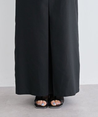 Green Parks ウエストレイヤーボックスプリーツスカート Black