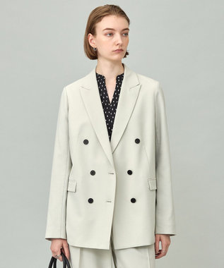 UVカット・洗える】ウール2WAYストレッチ ダブルブレスト