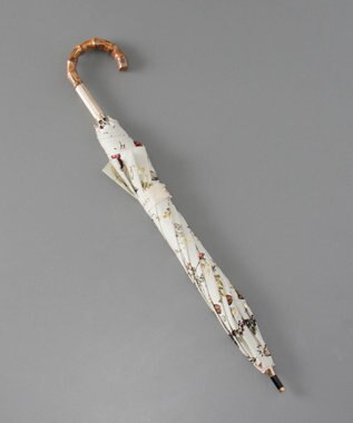 AURORA JILL STUART ジル スチュアート 晴雨兼用一段スライド傘 (ボタニカル柄) オレンジ