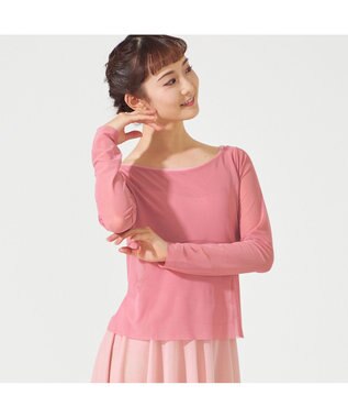 Chacott チュールトップ ピンク