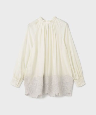 GRACE CONTINENTAL ヘムレースギャザートップ キナリ