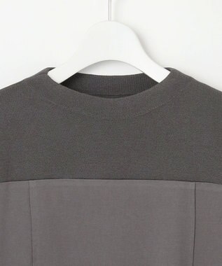 自由区 L 【洗える】エアーポンチ ワンピース チャコール