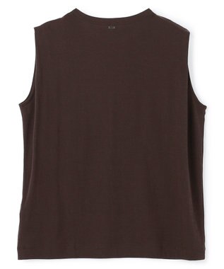 UNFILO ドライタッチフライス ノースリーブ Tシャツ ブラウン