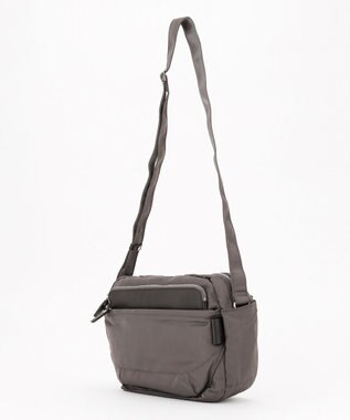Y'SACCS ポリエステルツイル ショルダーバッグ ダークグレー