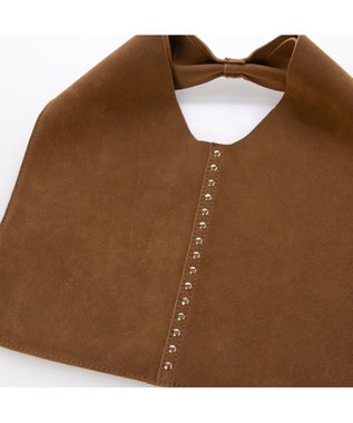 UNBILLION カシュカシュ cachecache / スエードスタッズミニホーボーバッグ キャメル
