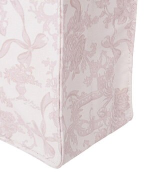 Maison de FLEUR フラワーガーデンロゴ刺繍スクエアトート Pink