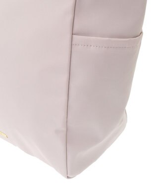 Maison de FLEUR 撥水加工フリルハンドルバッグ Grayish Pink