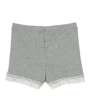 MIKI HOUSE HOT BISCUITS 【80-130cm】 裾レース オーバーパンツ グレー