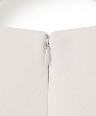 ICB 【洗える】ライトダブルクロス ペプラムブラウス トープ系