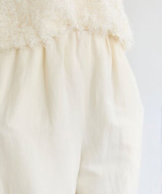 BEIGE， SPINEL / タックギャザー ワイドパンツ Ecru