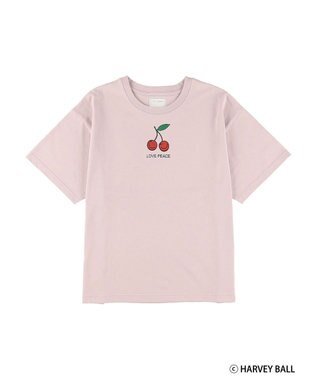 Green Parks Ｓｍｉｌｅｙ　Ｆａｃｅ／チェリープリントＴシャツ Pink