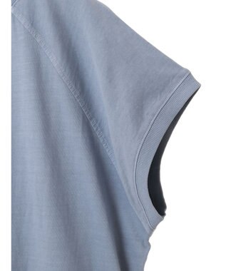 Green Parks ピグメントフレンチスリーブチュニック Sax