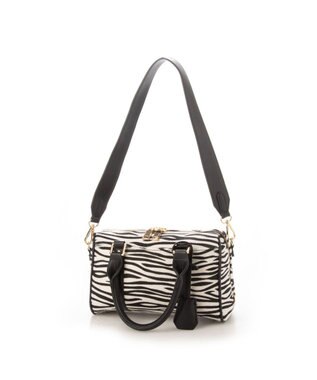 UNBILLION cachecache お財布ミニボストンバッグ ゼブラ