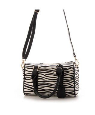 UNBILLION cachecache お財布ミニボストンバッグ ゼブラ