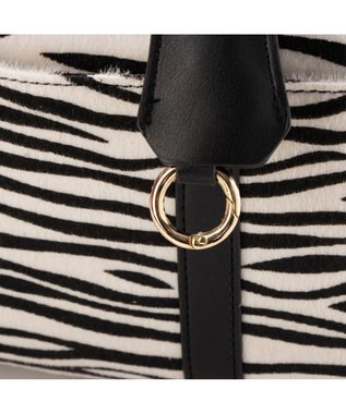 UNBILLION cachecache お財布ミニボストンバッグ ゼブラ