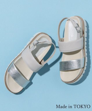 Dominic3 フットベット レザーパテッドサンダル