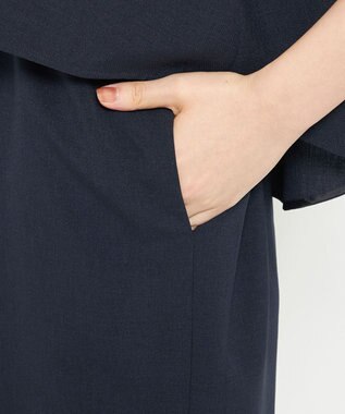 uncrave ウォッシャブルドライサップ ワンピース ネイビー