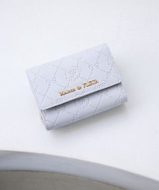 Maison de FLEUR カラーモノグラムウォレット Grayish Blue