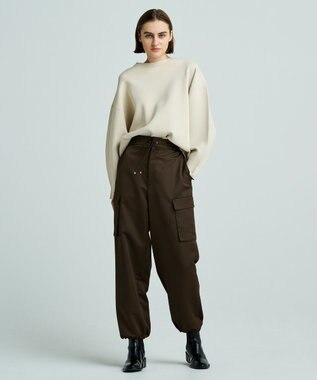 uncrave 【洗える】スムースニット スウェット風プルオーバー（uncrave WHITE） エクリュ