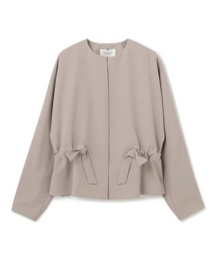 BEIGE， MARIE / ノーカラージャケット Taupe