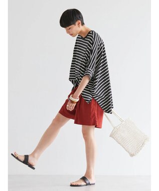 AMERICAN HOLIC リネンブレンドショートパンツ Brick Red