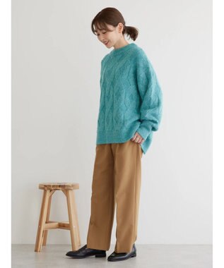 AMERICAN HOLIC 美・美・美あったかタックワイドパンツ Camel