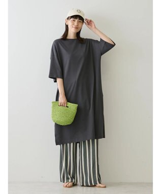 AMERICAN HOLIC サイドスリットカットワンピース1 Charcoal Gray