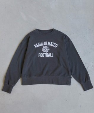 WEGO 【ANGIE VINTAGE】ピグメントカレッジロゴショートスウェット ブラックその他