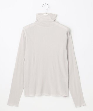 UNFILO 【洗える】シアーリブタートル ライトグレー