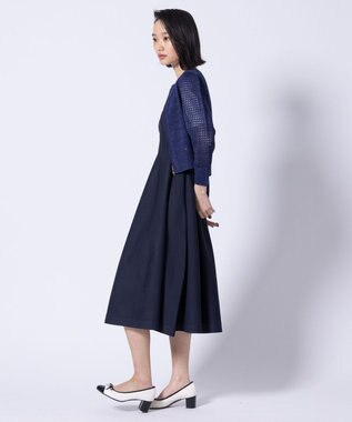 TOCCA SPIDERWEB KNIT ニットブルゾン ネイビー