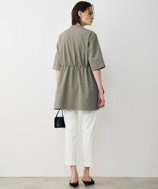 ICB 【先行予約】 ヴィンテージスパンブロード デザインブラウス スティールカーキ